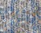 Blue-Multi Poly Paisley Printed Satin Stripe Chiffon Woven Fabric By the Yard